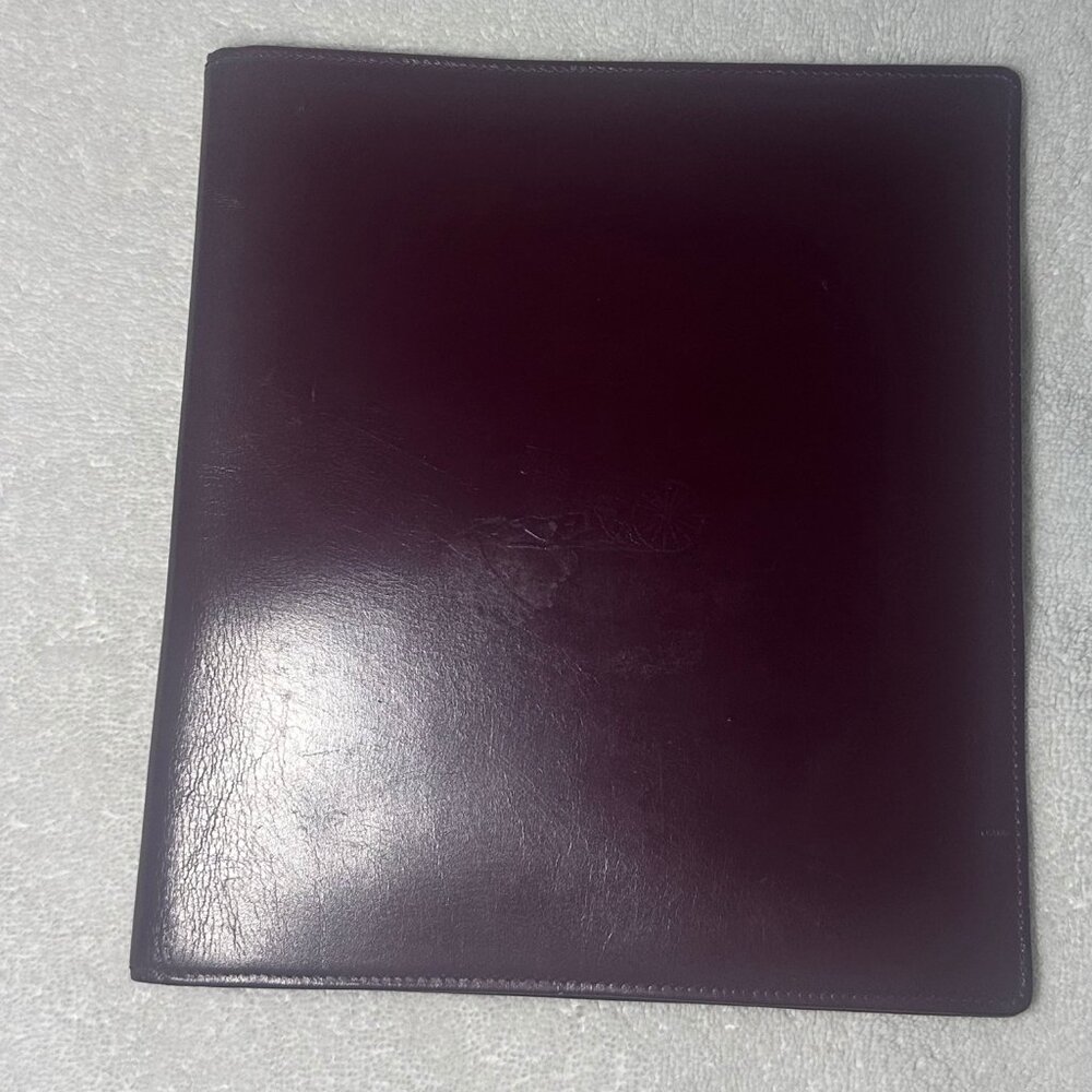 Celine Leather Document Holder | Burgundy | Vintage